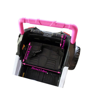 English Elm Ride on 12v Electric Kids Car with Remote Control Swing Function and Bluetooth Music Pink W1760P358706