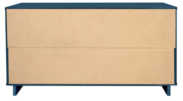 English Elm Granville 55" Dresser In Midnight Blue - Stylish 6-Drawer Storage With Glam Hardware & Modern Design B365S00089