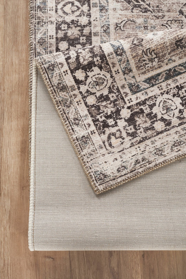 English Elm Majestic Medallion Traditional Area Rug Stain Resistant Polyester Living Room Accent B186P428859