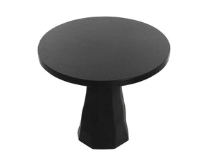 Sunpan KLIFF BISTRO TABLE - MODERN SCULPTURE IN BLACK CONCRETE - 34" FOR INDOOR & OUTDOOR DINING SPACES 112487