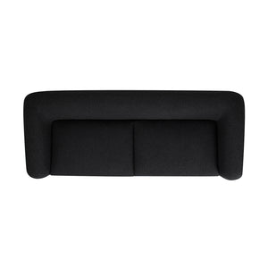 English Elm Alpine 90.5" Sherpa Sofa, Ebony Black Boucle