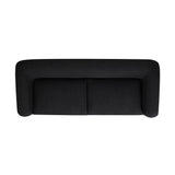 Alpine Ebony Black Boucle Sherpa Sofa - 90.5