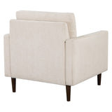 OSP Home Furnishings Grayburn Mid-Century Chair Cream