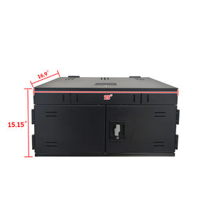 English Elm 12-device Steel Locking Charging Cabinet with Surge Protection for Classroom Use W509P145763