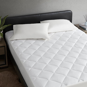 JLA Home Sharper Image - Overfilled Cooling Deep Pocket Mattress Pad with Plush Down-Alternative Fill, OEKO-TEX Certified Comfort 75 L x 54 W x 0.8H SI16-0015