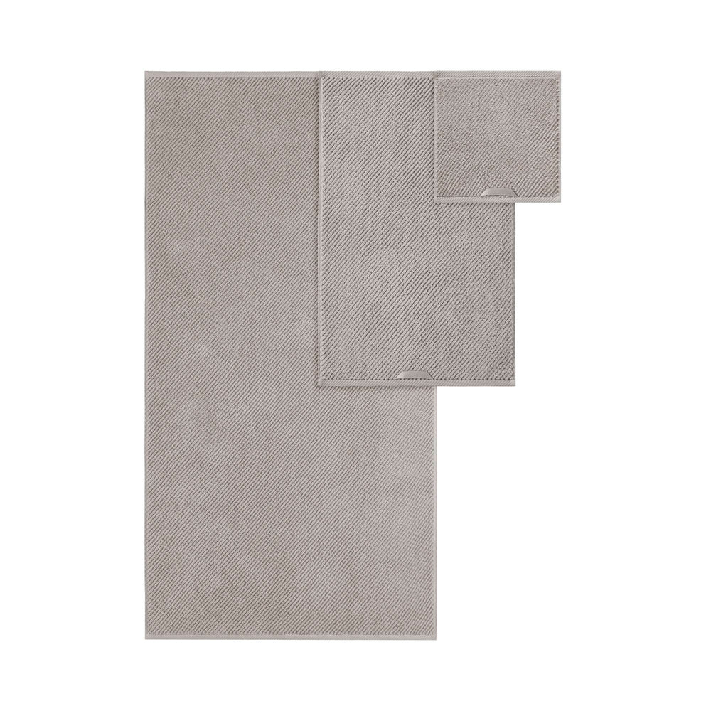 JLA Home Madison Park - 100% Cotton Diagonal Ribbed 6-Piece Towel Set – Plush 501 GSM, Quick-Dry, Zero-Twist Yarn Luxury MP73-8854