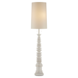 Malayan White Floor Lamp