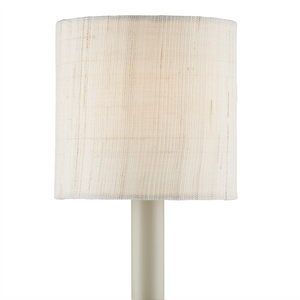 Ivory Artisanal Grasscloth Drum Chandelier Shade - Handcrafted, Modern Design for Cozy Spaces