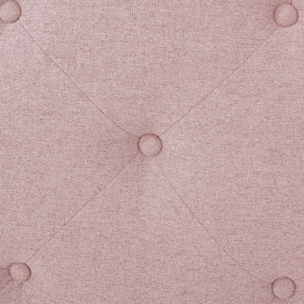 English Elm Christopher Knight Home® - Tufted Blush Upholstered Headboard Twin with Nailhead Trim, Adjustable Height, Button Diamond Stitch Elegance 66873.00LBLSH