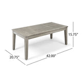 Christopher Knight Home® - Noble House - - Hampton Acacia Wood Coffee Table Light Gray