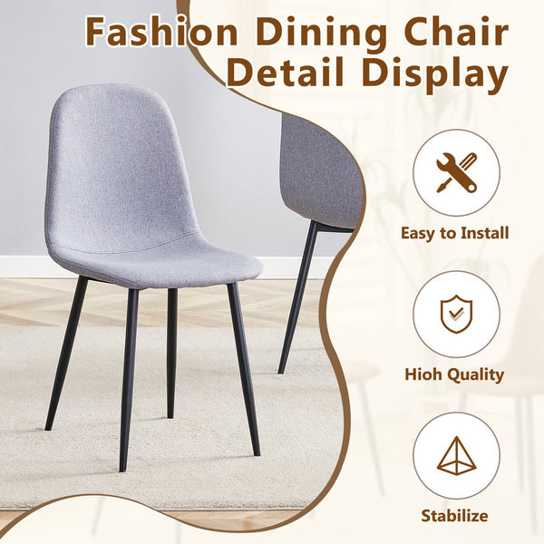 English Elm Table and Chair Set 47 Inch Round Mdf Spliced Top with Dual Tier Storage 4 Seats Black,Light Gray,Wood W1151S03336