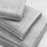 510 Design Big Bundle Casual 100% Cotton Quick Dry 12 Piece Bath Towel Set 5DS73-0261 Silver