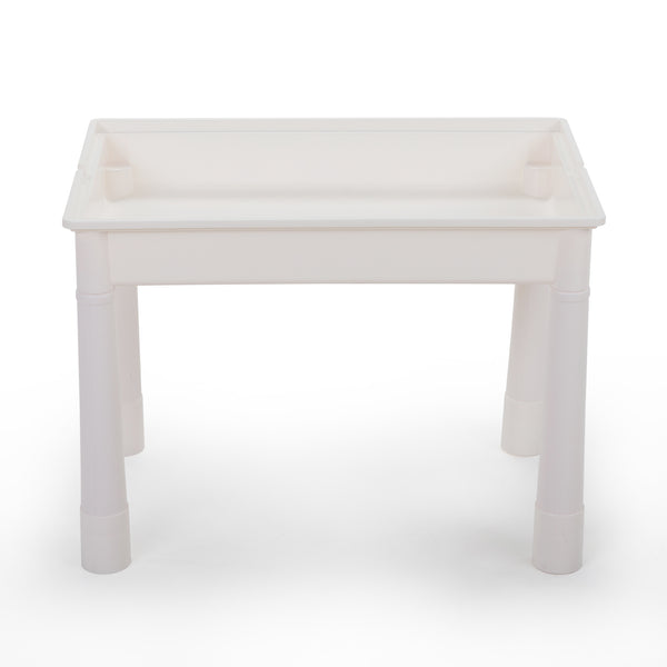 English Elm All-in-One Kids Activity Table set with 2 chairs, 100 DIY blocks, slides, storage & cushions for toddlers W2181P362367