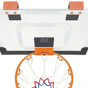 English Elm Mini Indoor Basketball Hoop with Electronic Scoreboard for Bedroom or Dorm Room Play W3087P376257