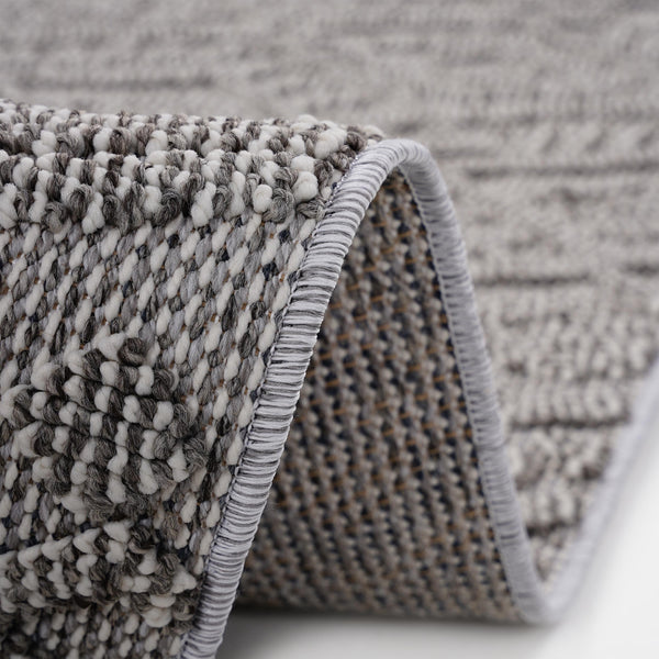 English Elm Guros Elegant 2X8 White Runner Rug For Indoor & Outdoor Use - Durable, Stain-Resistant, Pet Friendly B189P183599