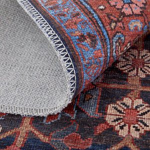 Feizy Rugs Rawlins Vintage-inspired Machine Made Polyester Oriental Rug With Intricate Patterns For Every Space Red,Orange,Blue Polyester Rln39hifrednvye76