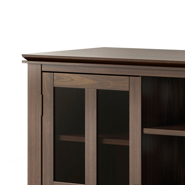 English Elm Artisan Tall Tv Media Stand - Rich Tobacco Brown, Solid Wood With Stylish Storage & Timeless Design B136P158411