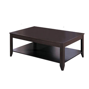 English Elm Ornette Cappuccino 3-Piece Occasional Set — Sleek Square Lines, Pointed Legs, Modern Transitional Style B062P353483