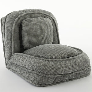 English Elm Human Dog Bed Lazy Sofa Couch 5-Position Adjustable Foldable Seat for Compact Living Spaces Gray W2108P193219