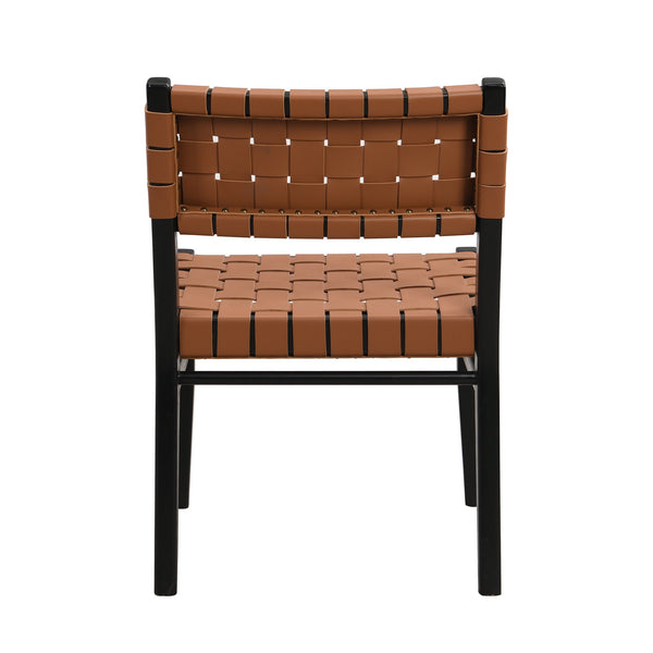 English Elm Christopher Knight Home® - 5PCS Modern Industrial Dining Set with PU Leather Chairs & Rubberwood Frame, Metal Hairpin Table Design Ash Brown,Brown 74688.00BRN_N771P205332A