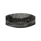 Crackled Platter Black, White/Cream 385999 Chelsea House