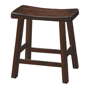 English Elm Wooden Saddle Seat Backless Counter Stools Rustic Solid Build for Kitchen Islands B056P417113