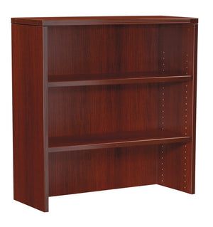 OSP Home Furnishings Napa Bookcase Hutch Engineered Wood Open Shelving for Home Office or Living Room Mahogany NAP-53-MAH