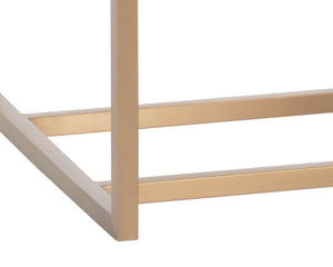 Sunpan Joyce Modern Barstool with Gold Stainless Steel Frame – Stylish Seating for Your Bar Area Cube Black