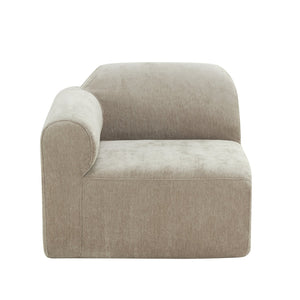 English Elm 111" Curved Sectional Sofa Set Plush Lamb Wool Upholstery Deep Seat Ottoman Lounge Espresso N767P371305E