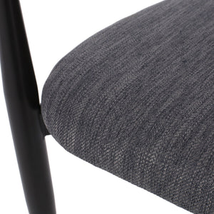 English Elm Dining Arm Chairs Set of 2 Gold Accent Iron Frame Upholstered Modern Minimalist N771P392272C