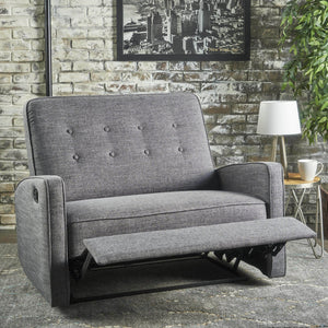English Elm Christopher Knight Home® - 47" Wide Manual Standard Recliner with Plush Fabric Upholstery, Spacious 47" Seat, Durable Frame, Comfort Gray 61259.00GRY