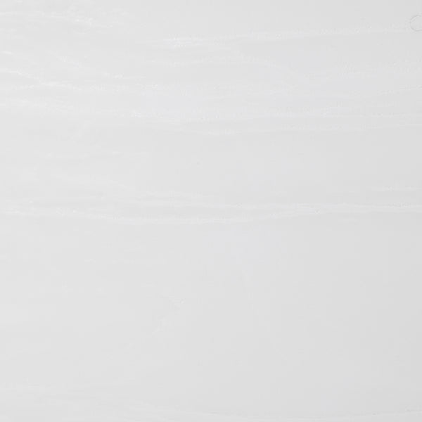 English Elm Allessandra Sleek White Faux Marble Dining Table with Beveled Edge and Chrome U-Shaped Base, 71" B062S00726