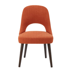 JLA Home INK+IVY - Upholstered Nola Dining Side Chairs Set of 2 – Mid-Century Cutout Back, Padded Seats, Space-Saving Elegance II100-0117