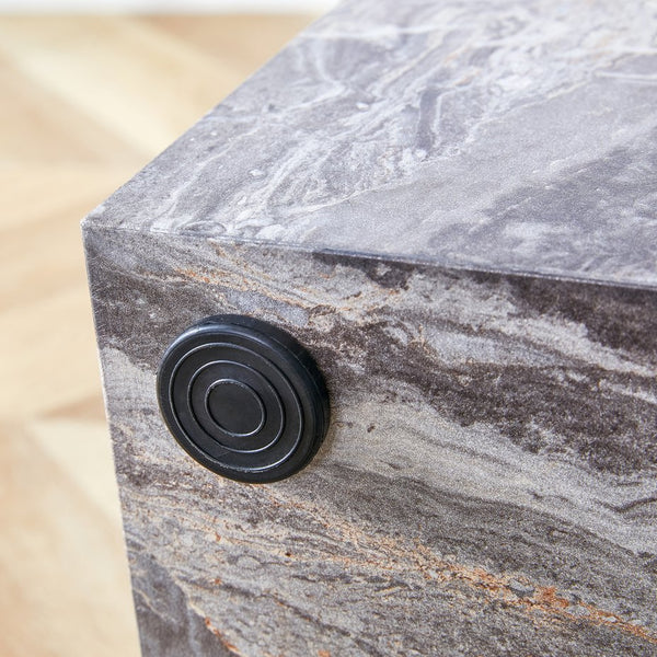 English Elm Elevate Your Living Room With A Modern Mdf Coffee Table In Textured Gray For Stylish Décor W1151P188002