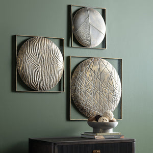 Crestview Collection Quest Wall Decor Set Of 3 - Elegant Crestview Designs For Home, Office, Or Gallery Wall Display   Cvdzep059