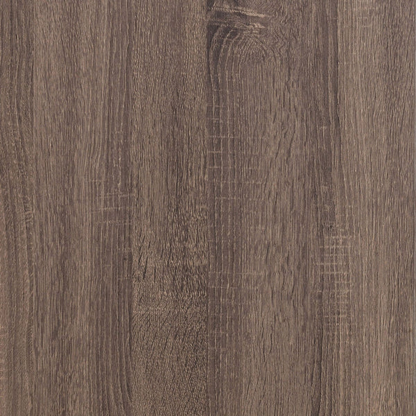 English Elm Geary Barrel Oak Panel Eastern King Bed with Slatted Headboard, Rustic Vintage Grain Finish for Cozy Bedrooms B062P331056