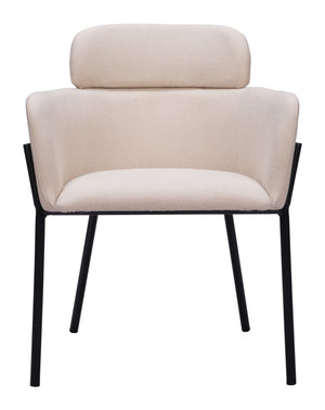 Bremor Dining Chair - Set of 2 Beige 110172 Zuo Modern