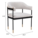 Zadar Dining Chair Misty Gray 110000 Zuo Modern