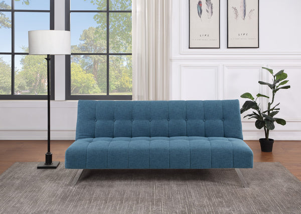 OSP Home Furnishings Sawyer Futon Blue