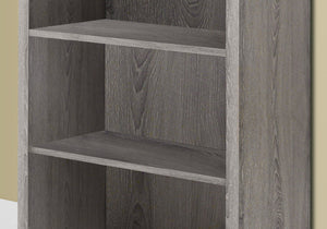 English Elm Bookshelf, 5-Tier Contemporary Bookcase with Adjustable Thick Shelves, Sturdy Laminate Finish, Modern Design taupe 50 L x 15 W x 7 H B2710P219601