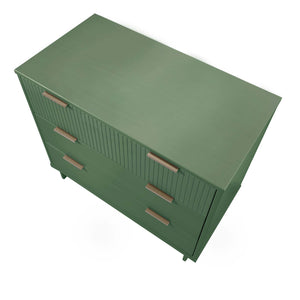 English Elm Granville Sage Green 38" Dresser - Chic 3-Drawer Storage With Gold Accents & Modern Elegance B365S00076