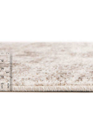 Unique Loom La Jolla Botanica Machine Made Floral Rug Ivory, Beige/Ivory/Light Brown 7' 10" x 7' 10"