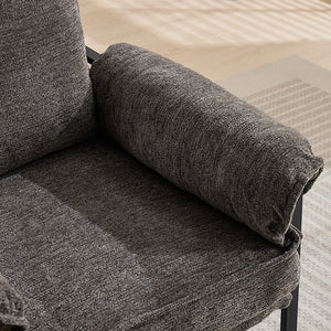 English Elm Adjustable ergonomic recliner chair with 6-position 90°–180° support for lumbar comfort and versatile use Gray W2311P357153