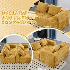 English Elm United Chenille Loveseat Sofa - Cozy Modular Sleeper For Small Spaces, Modern Comfort & Style W1568P255142-GIGA