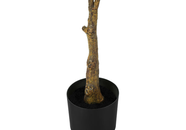 English Elm Artificial 52" Rubber Tree Plant – Lifelike Greenery In Black Pot, Real Touch Leaves, Low Maintenance Decor B2710P220027