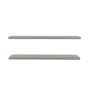English Elm Ecco 47 Inch Floating Wall Shelves Set of 2 with Hidden Brackets for Modern Rooms B200P235855
