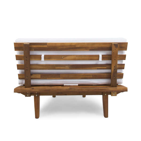 English Elm Hillcrest Solid Acacia Corner Sofa with Built-in Side Table for Outdoor Living 61288.00TSETSBWHI