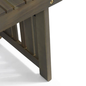 English Elm Christopher Knight Home® - KYOTO SIDE TABLE Foldable Slat-Top Wood Accent Table with Classic Leg Frame, Compact 21.5" W Grey 69317.00GRY