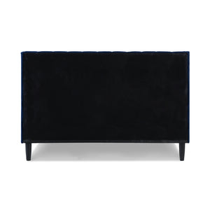 English Elm Aspen Channel Tufted Velvet Platform Bed Birch Frame Glam Bedroom Queen B2719P238504
