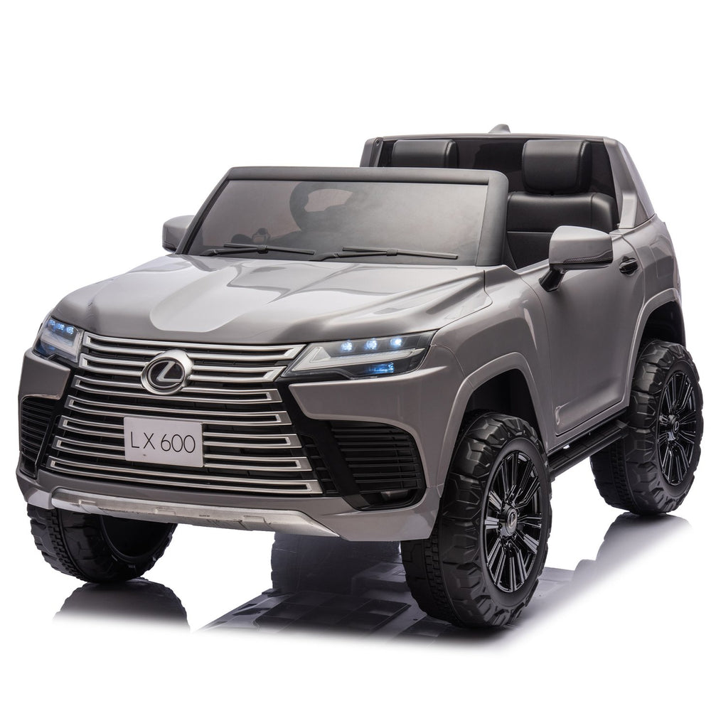 English Elm Licensed Lexus Lx600 24v Two Seater Kids Ride on Suv with Remote and Suspension Gray W1578P339058